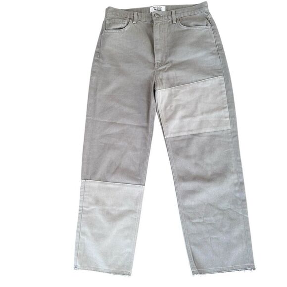 Reformation Ryan Tonal Patch High Rise Straight Jeans in Limon 29 - Picture 4 of 9